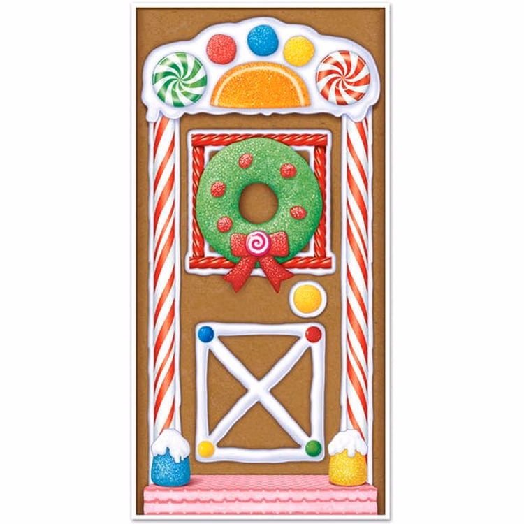 Gingerbread House Door Covers - 30" x 5'