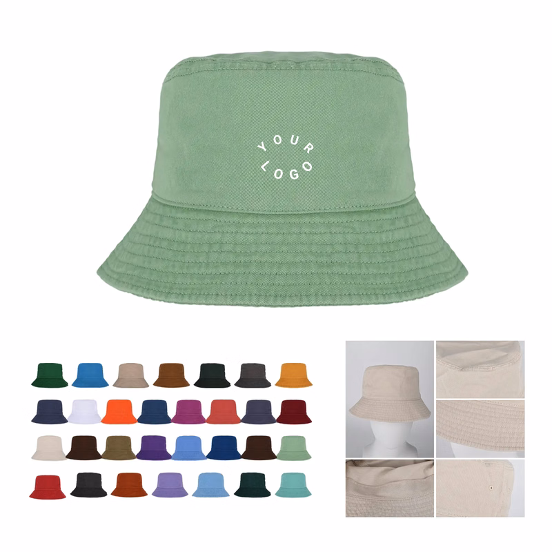Breathable Bucket Hat with Cotton Polyester Material