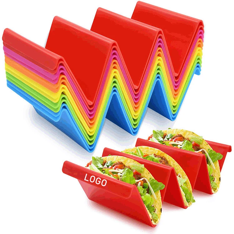 Taco Holder Stands/Colorful Taco Holder Plate/Wave Shape Taco Tray 1