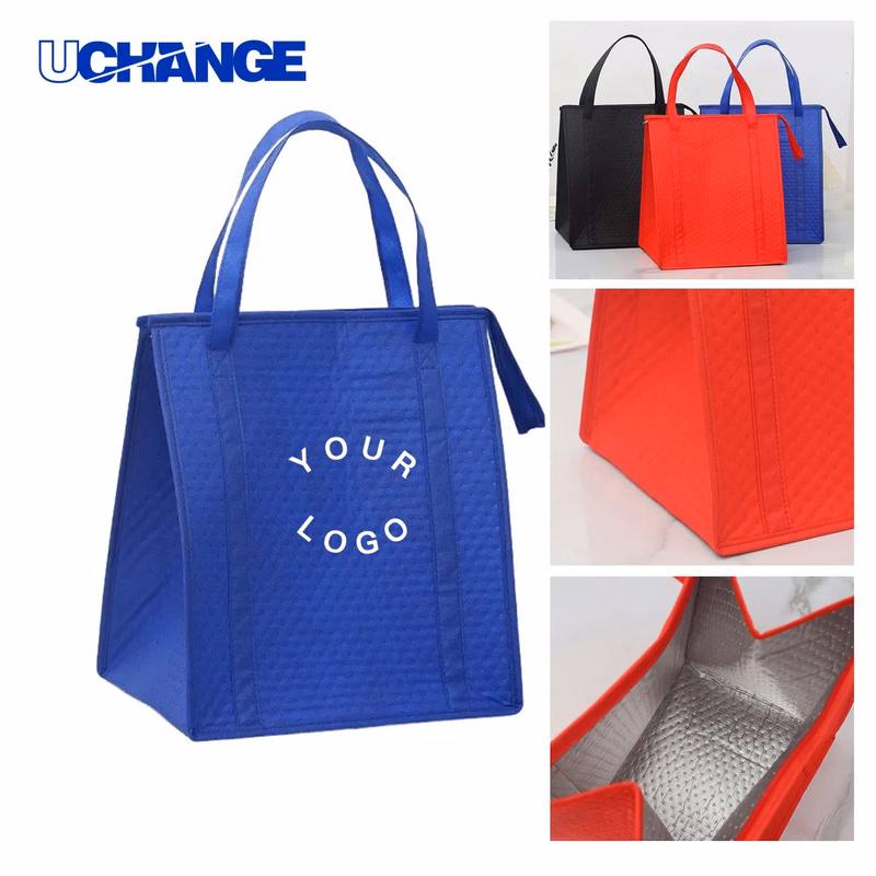 Insulated Non Woven Tote Bag Carrier for Market Trips