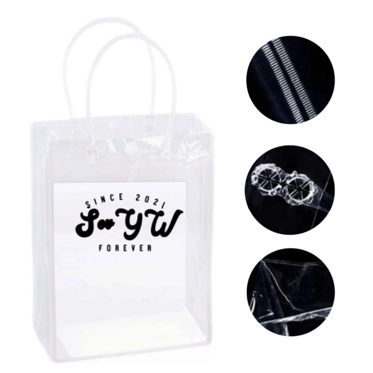 Clear PVC Gift Tote Bag With Soft Handle 1