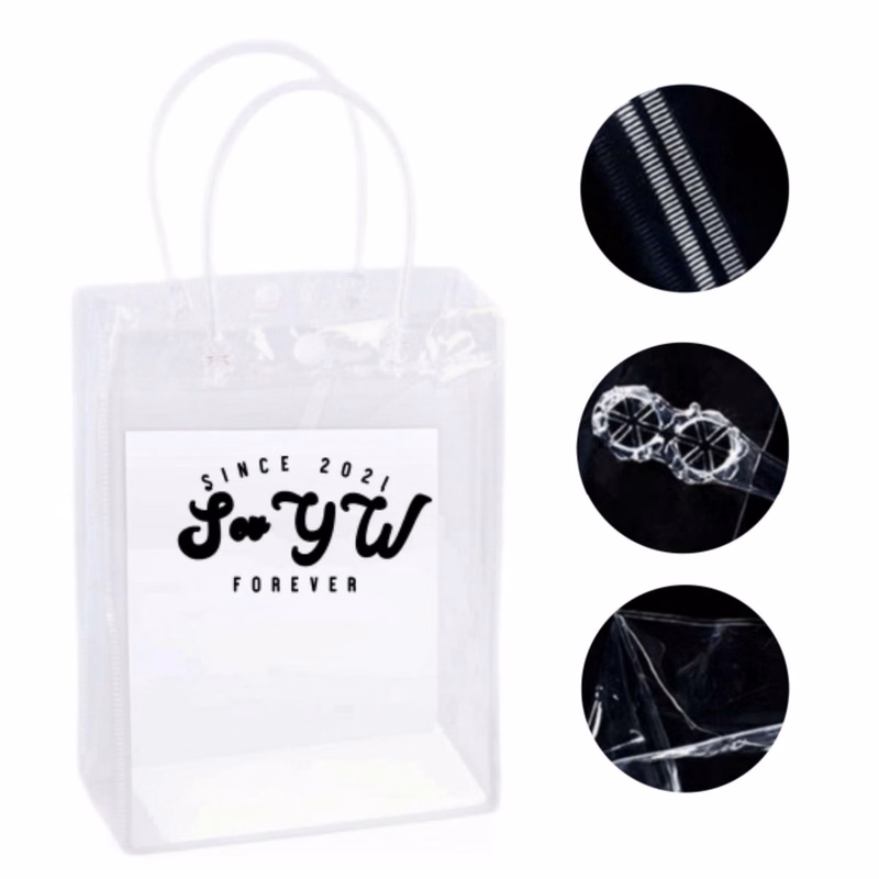 Clear PVC Gift Tote Bag With Soft Handle