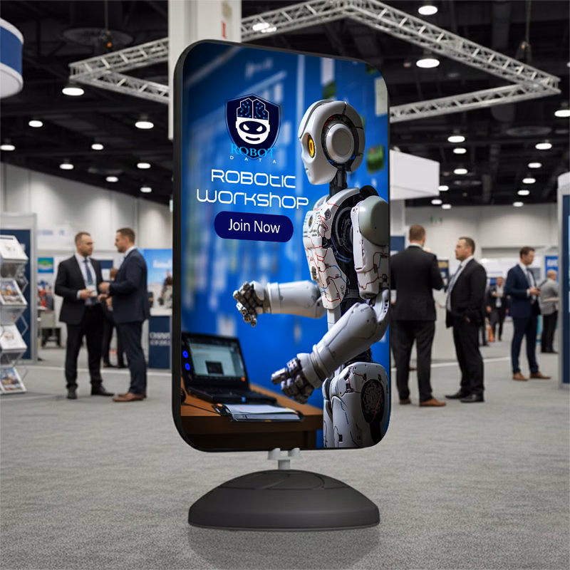 2.79 Ft x 3.94 Ft Water Base Sidewalk Signs - Graphic + Hardware