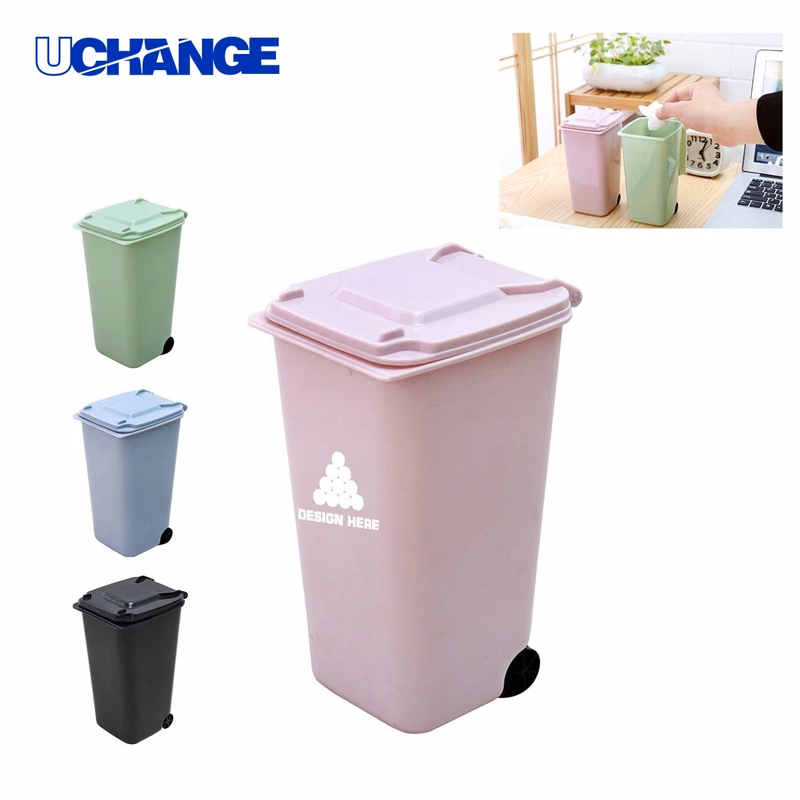 Mini Desk Trash Can with Lid