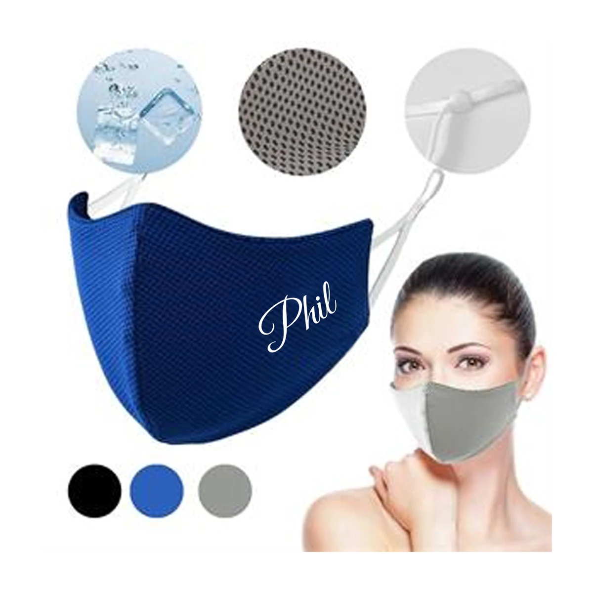 3D Mesh Cooling Face Mask 1