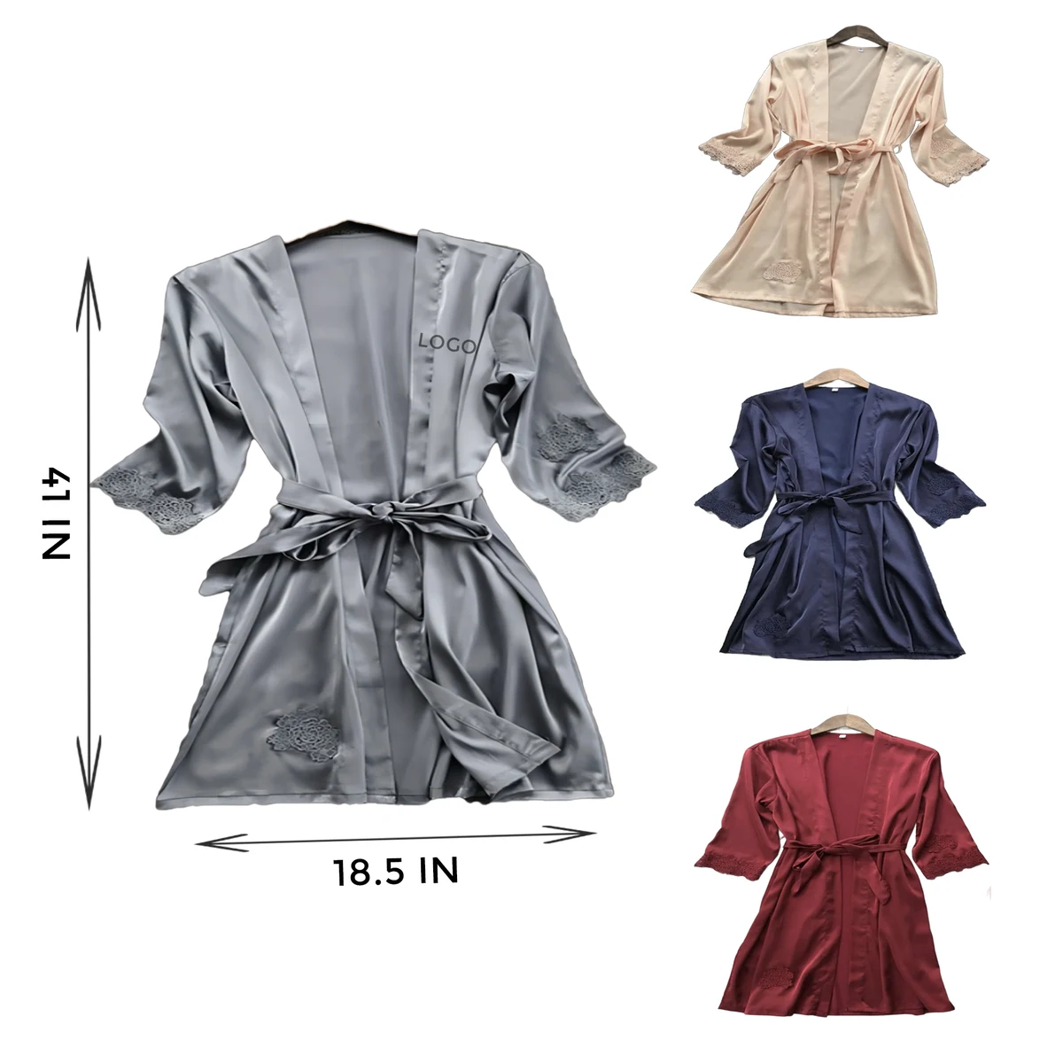 MOQ 10 PCS Silk Pajamas 1