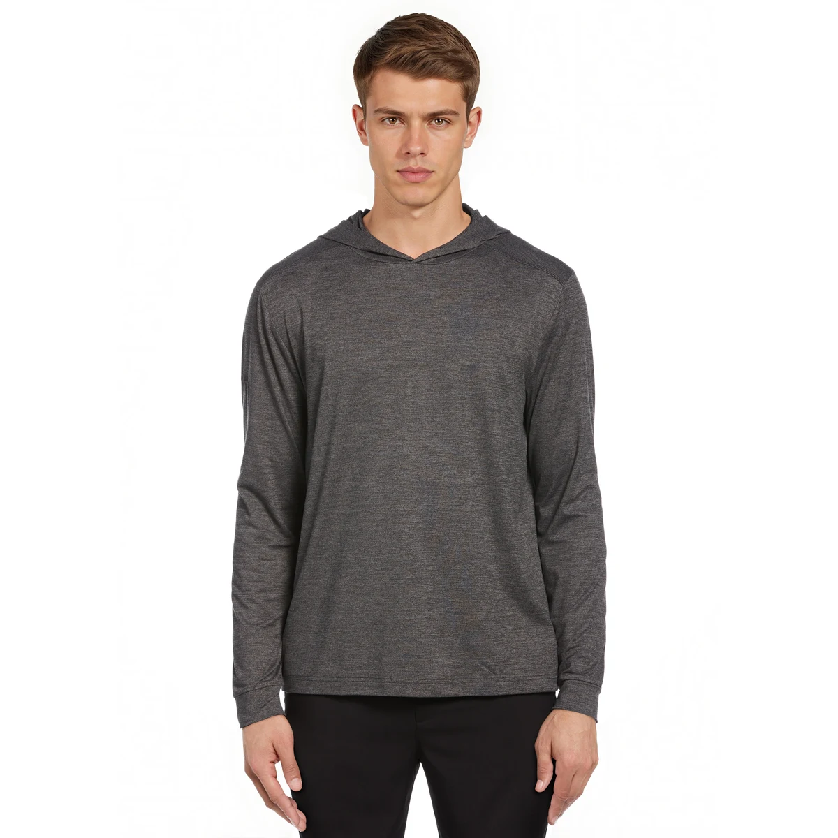 Men's Long Sleeve Soft Touch Hoodie, custom hoodie or sweatshirt with logo imprint 1