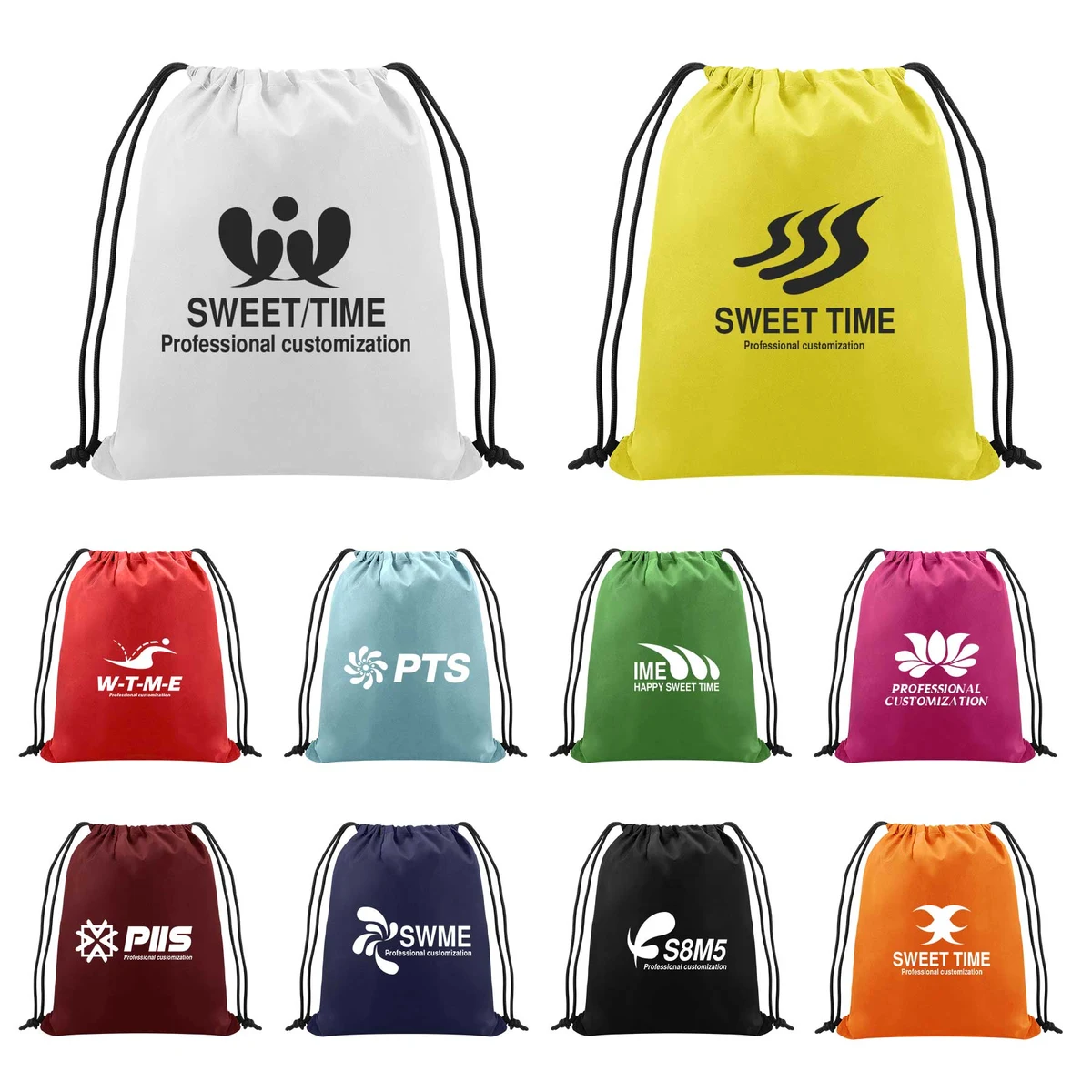 Drawstring Backpack Bundle Pocket 1