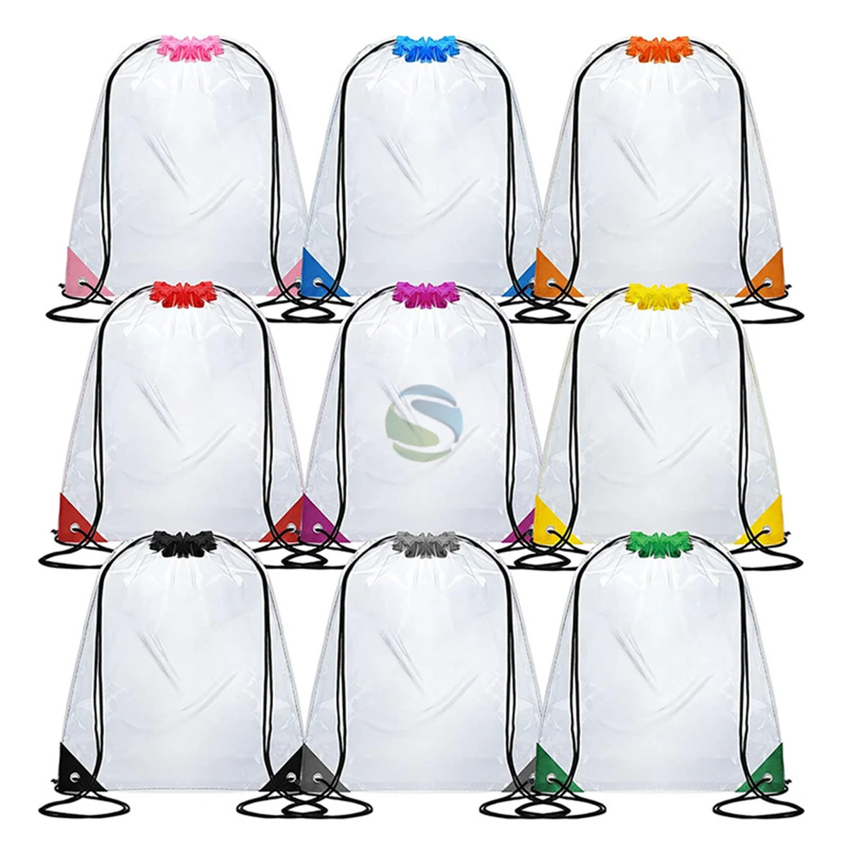 Clear PVC Drawstring Dustproof Shoe Bag 1
