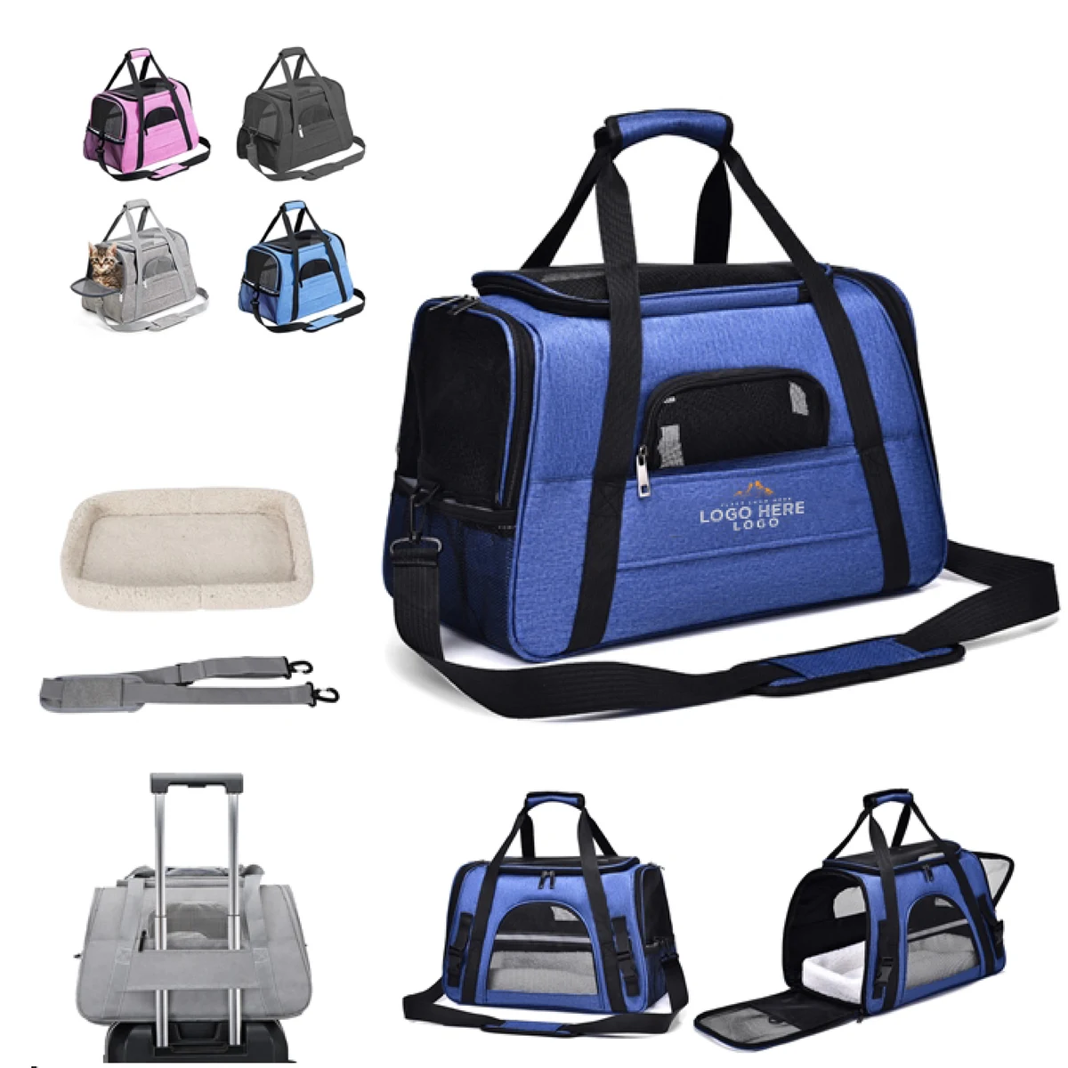 MOQ 50 Lightweight Pet Travel Bag With Plush Comfort Lining 1