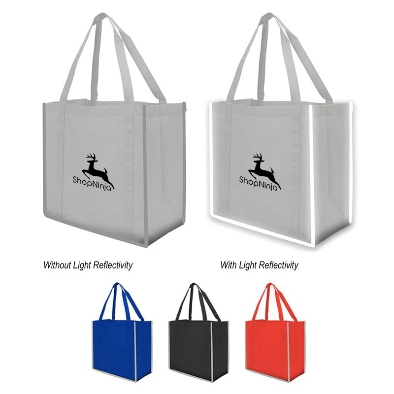 Spacious Reflective-Accented Daily Tote 1