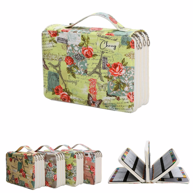 Colorful PU Leather Pencil Case