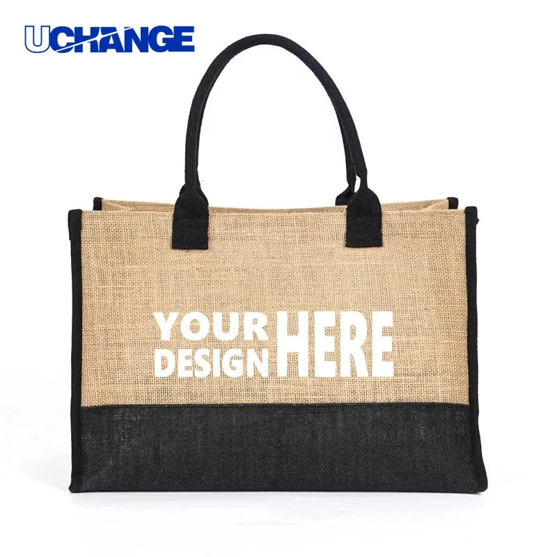 Jute Canvas Tote Bag 1