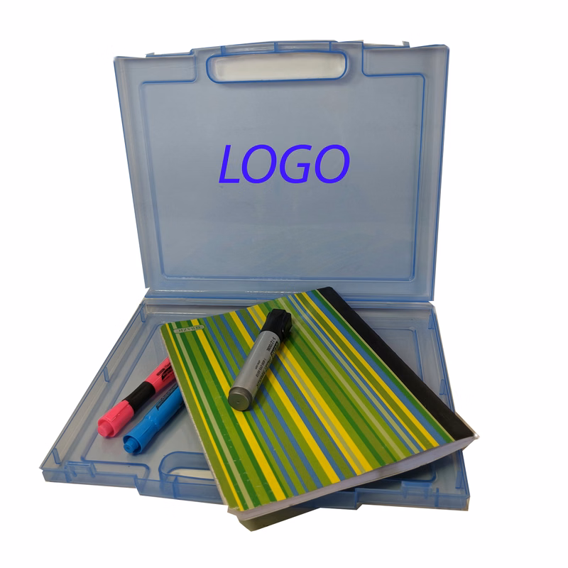 Translucent Light Blue Document Case with Handle Made in Japan