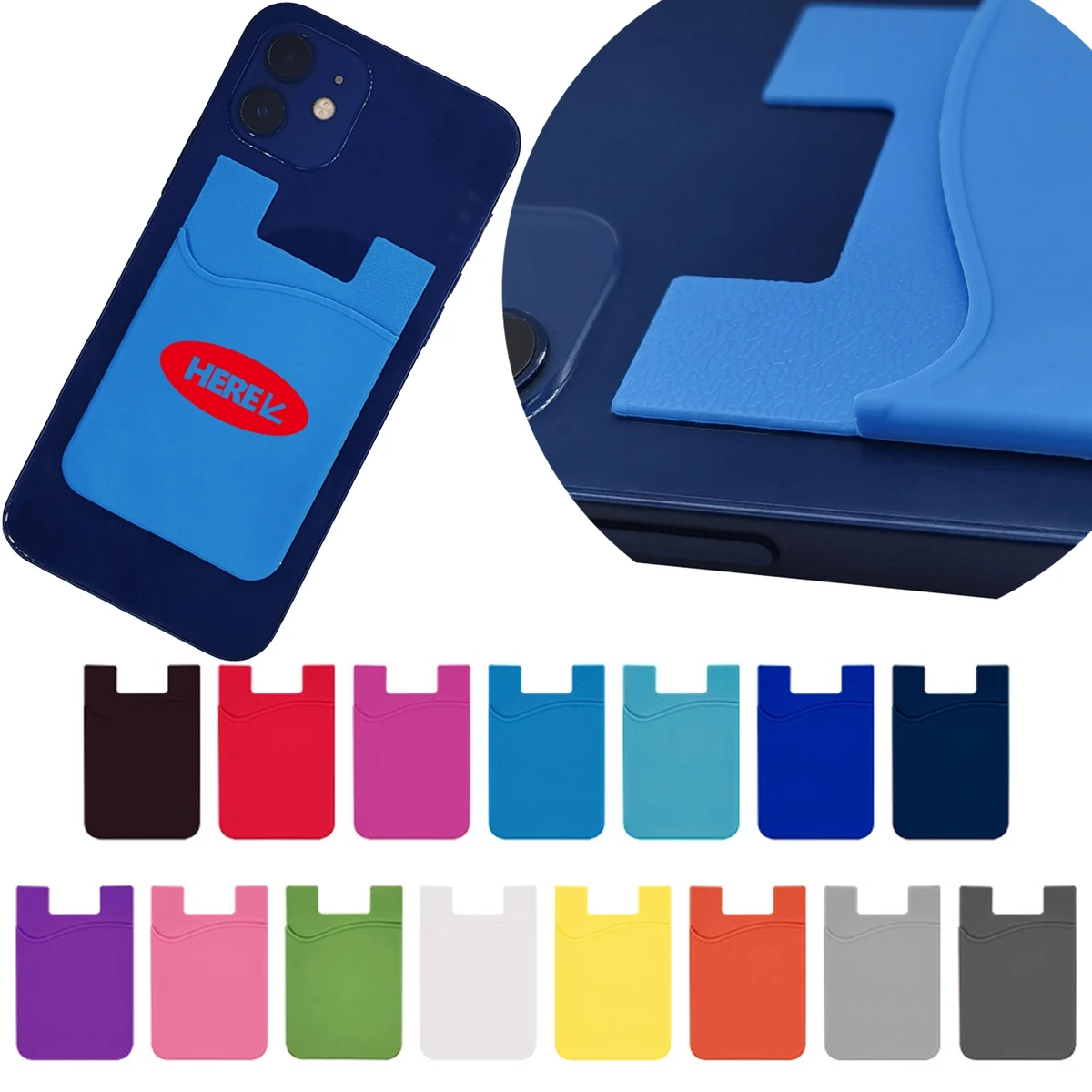 Silicone Card Holder With Adhesive 1