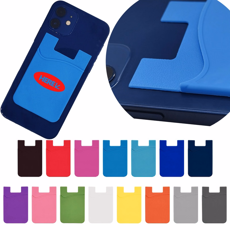 Silicone Card Holder With Adhesive