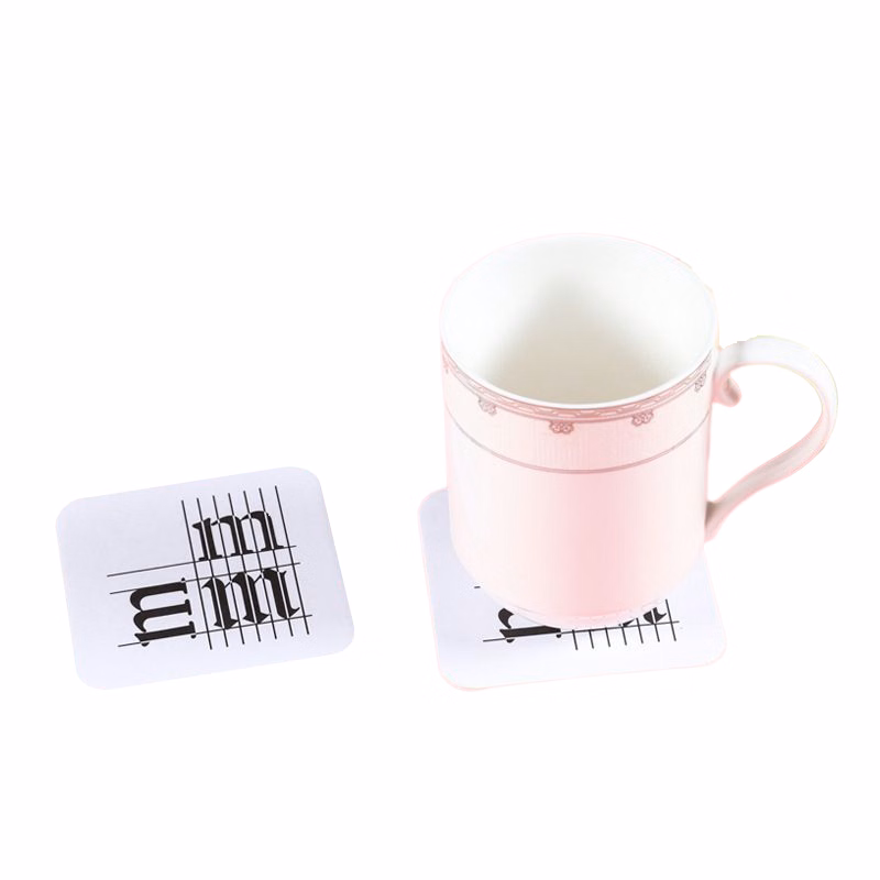 Square-Shape Absorbent Paper Coaster