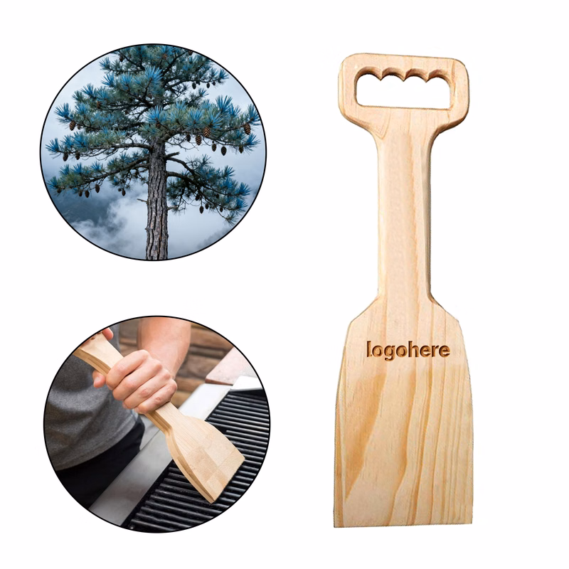 Non Scratch Wooden Grill Scraper