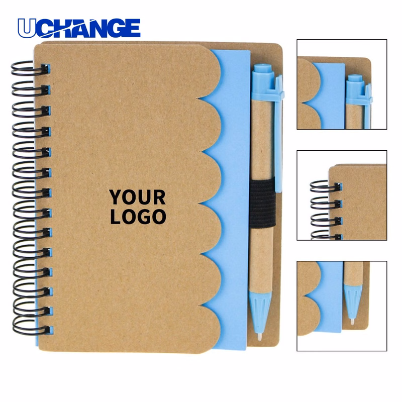 Eco Kraft Notebook Pocket Notebook 4" x 5" with Pen