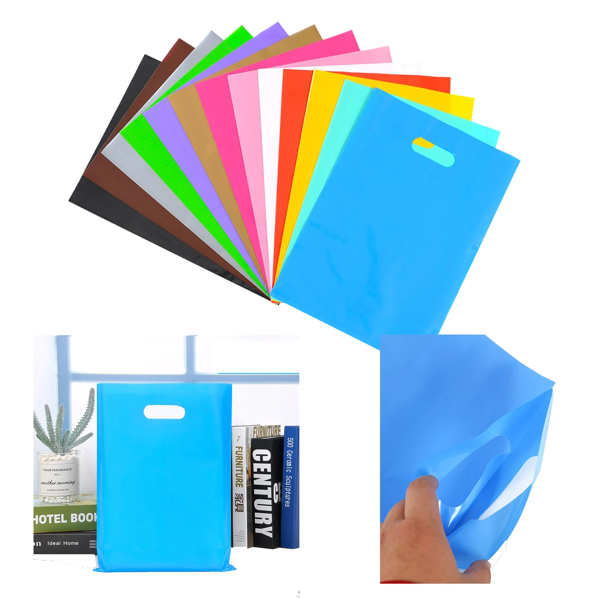 Fold Over Die Cut Handle Bags 1