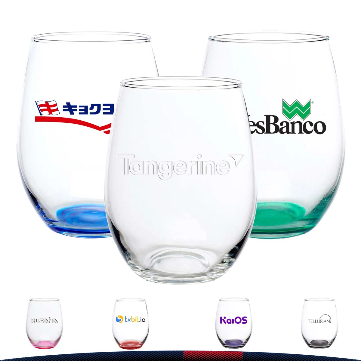 21 oz. Flib ARC Stemless Wine Glasses 1