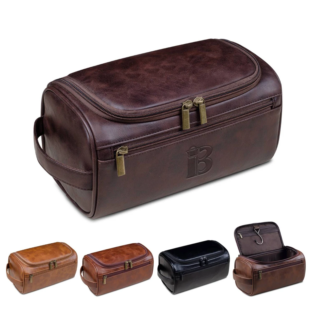 Pu Leather Personalized Toiletry Bag 1