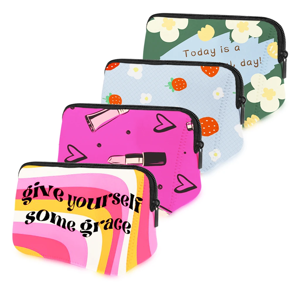 Custom Neoprene Makeup Bag 1