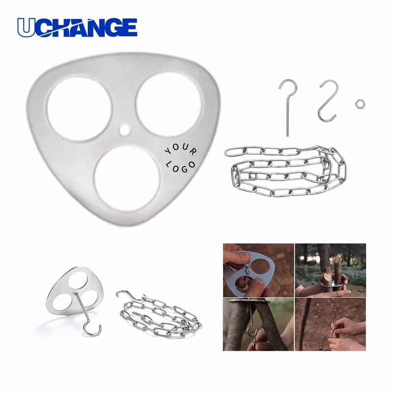 Stainless Steel Tripod Hanging Rack Stand for Camping