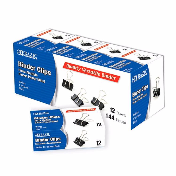 Binder Clips - Medium Black
