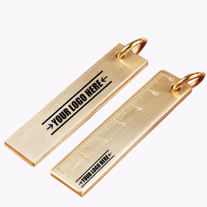 Metal Ruler Keychain