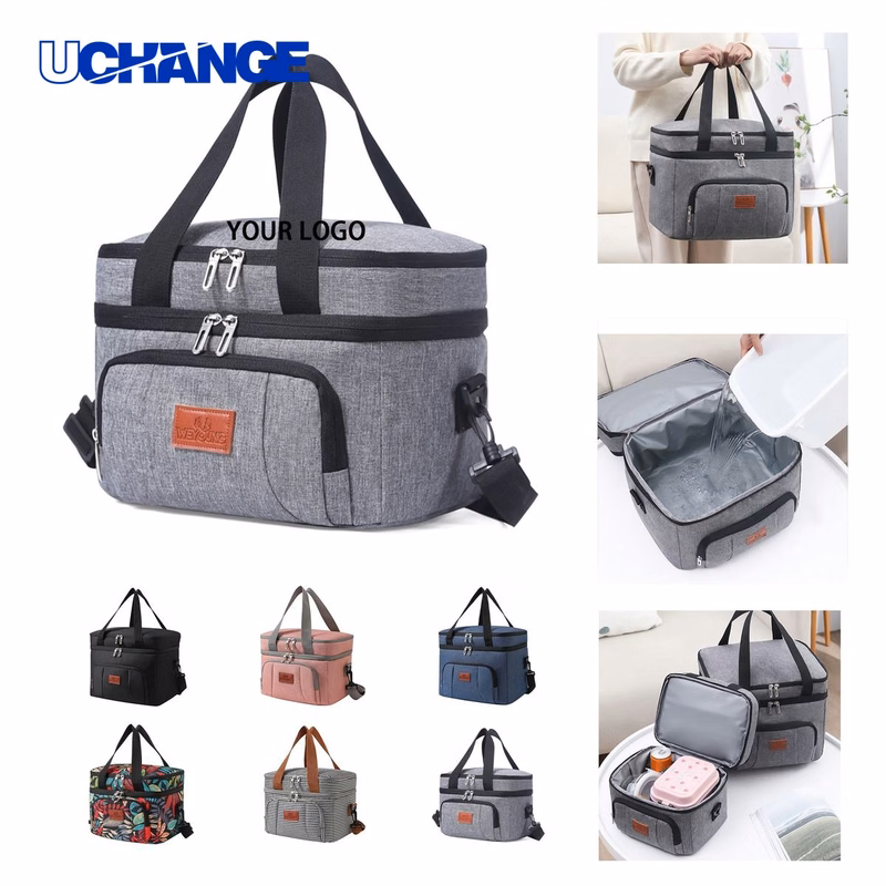 Insulated Dual Compartment Lunch Tote