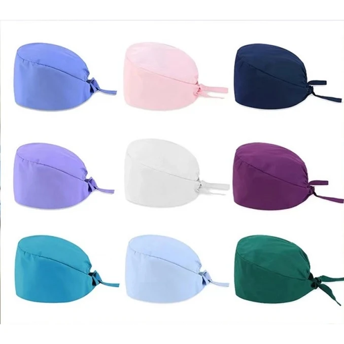 Adjustable Nurse Working Cap With Buttons/Medical Care 1