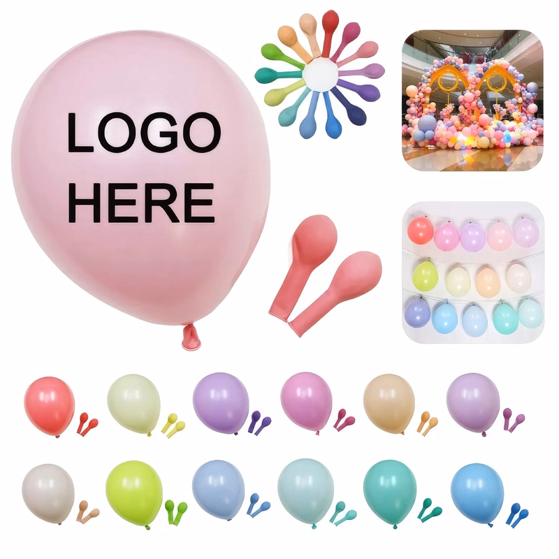 10" Macaroon Color Latex Party Balloon - 100pcs Set