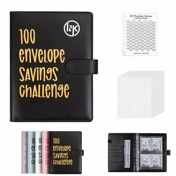 100 Envelopes Money Saving Binder Challenge Book