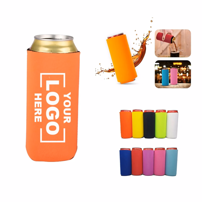 Collapsible Econo 12 oz. Slim Foam Can Cooler