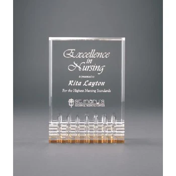5" Gold Mirage Acrylic Award 1