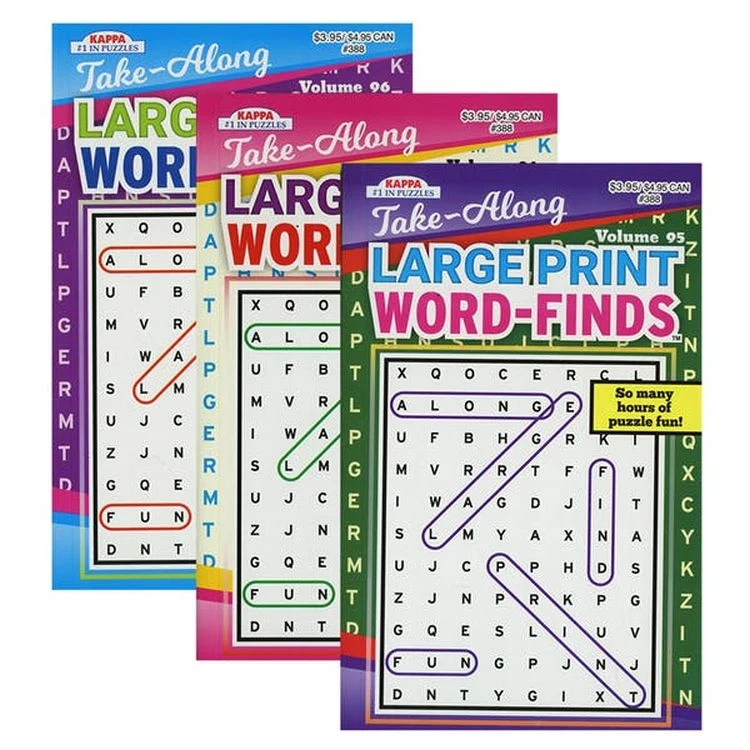 Large Print Word Find Puzzle Books - Two Titles 1
