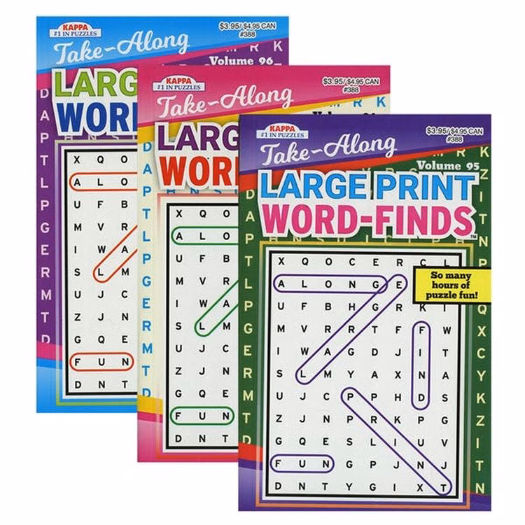 Large Print Word Find Puzzle Books - Two Titles