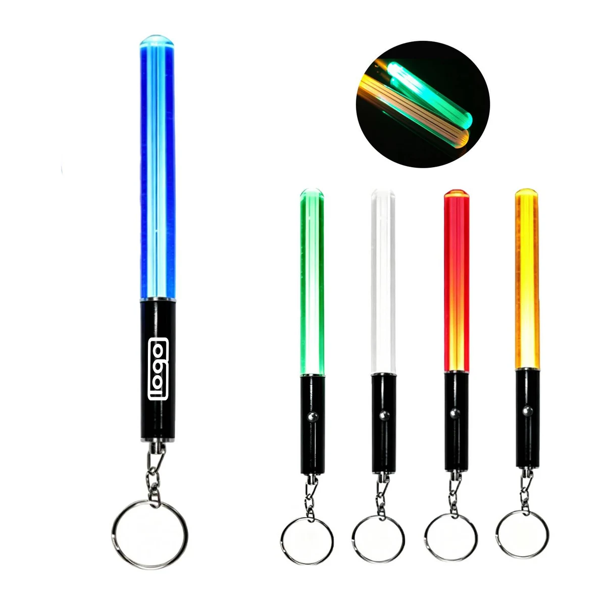Mini LED Glow Stick Keychain 1