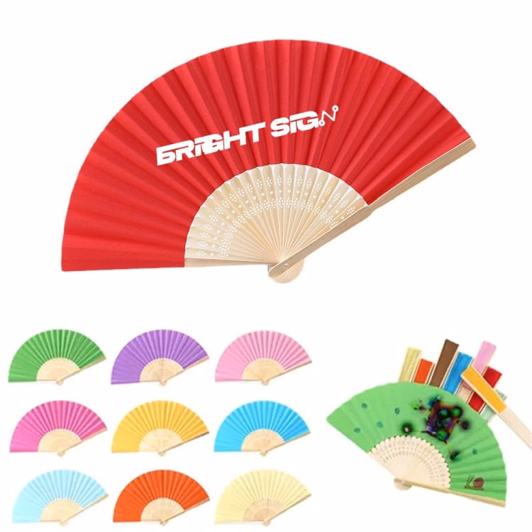 Portable Paper Bamboo Folding Fan