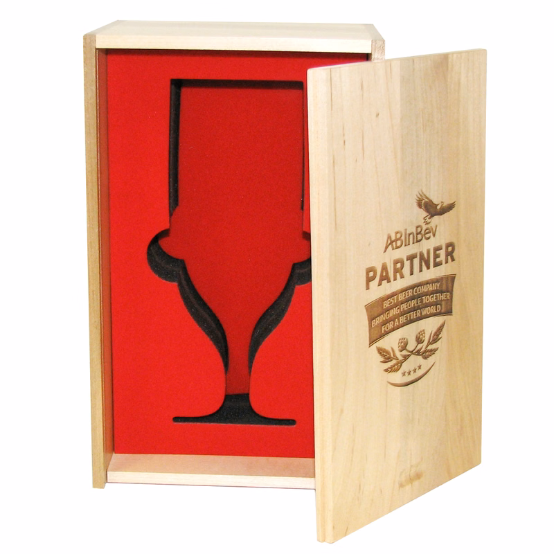 Wood Sliding Lid Box, 9.5 x 5.87 x 4.75"