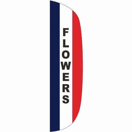 "FLOWERS" 3' x 12' Message Flutter Flag