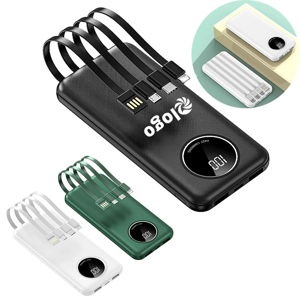 20000mAh 4 in 1 Power Bank,MOQ 10 1