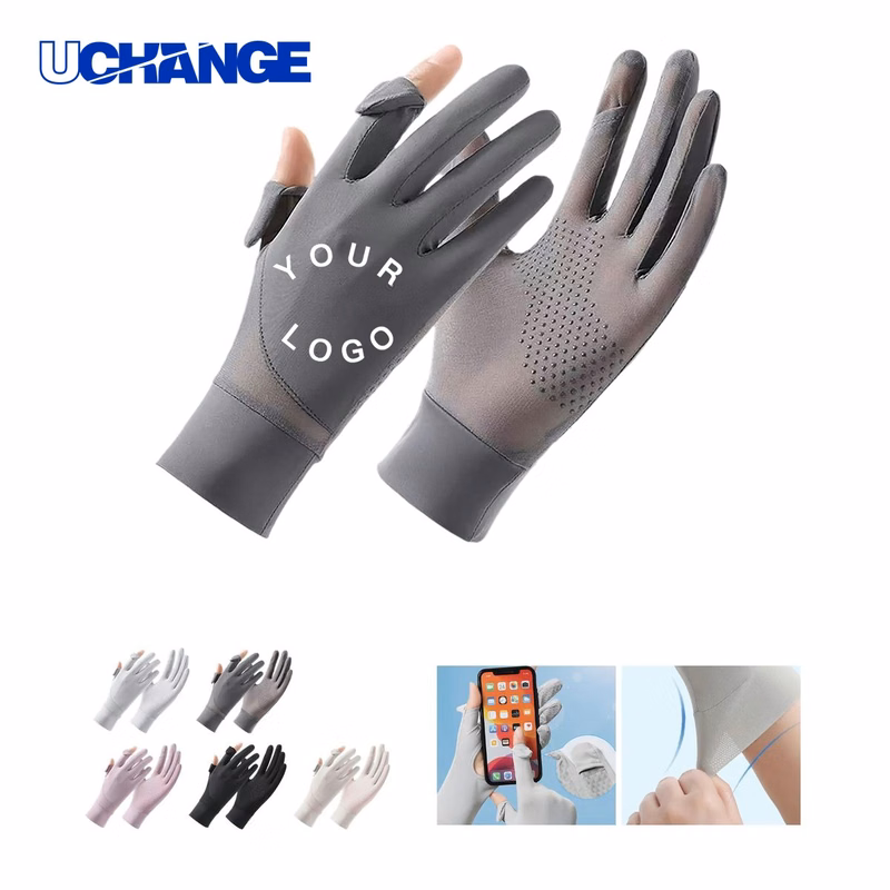 Sun Shield Nylon Gloves Pair for Biking