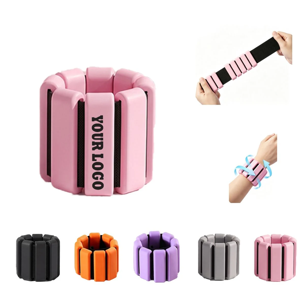 Single 1LB Adjustable Silicone Weight Bracelet 1