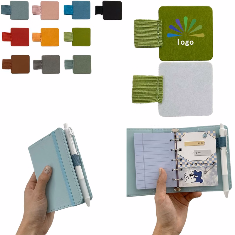 PU Leather Self Adhesive Pen Holder