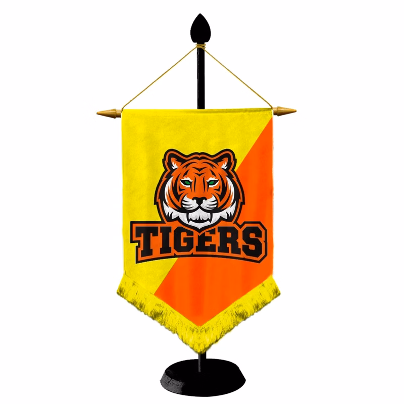 11" Desk Wooden Podium Banner Stand Kit