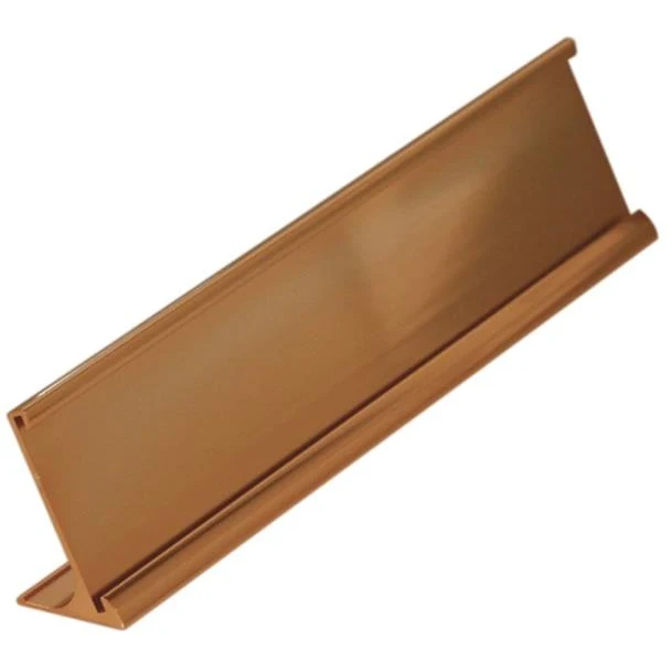 2" x 10" Gold or Silver Desk Name Insert Holder 1
