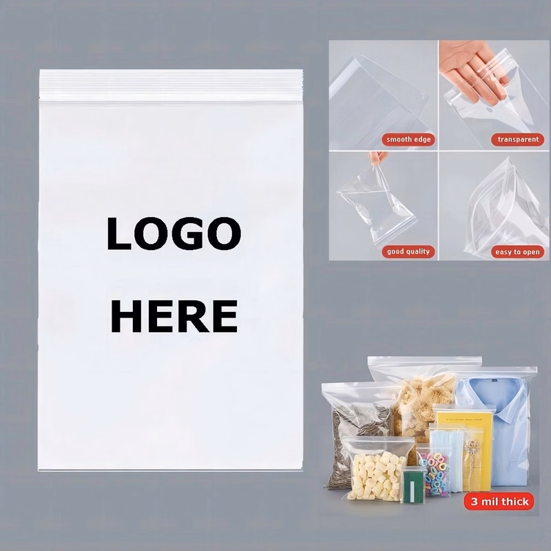 Clear Arts Photos Prints Storage Pouch Zipper Seal Lock Bag