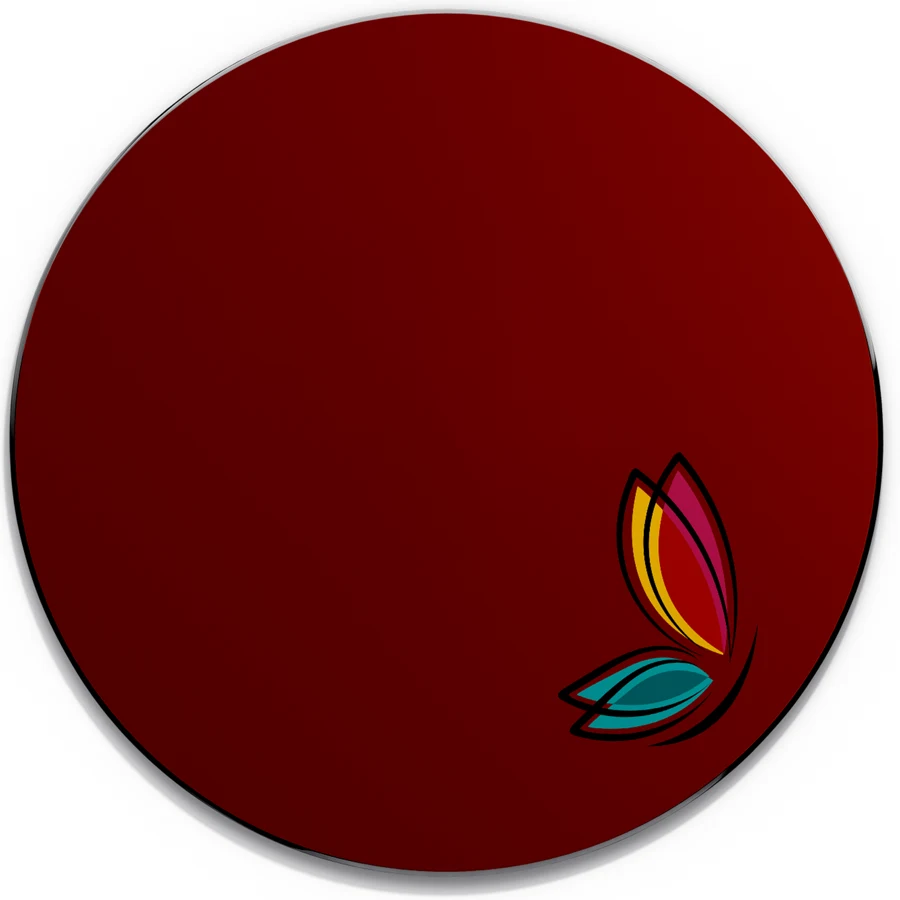 Single Color Screen Print Neoprene Round Mouse Pad 1